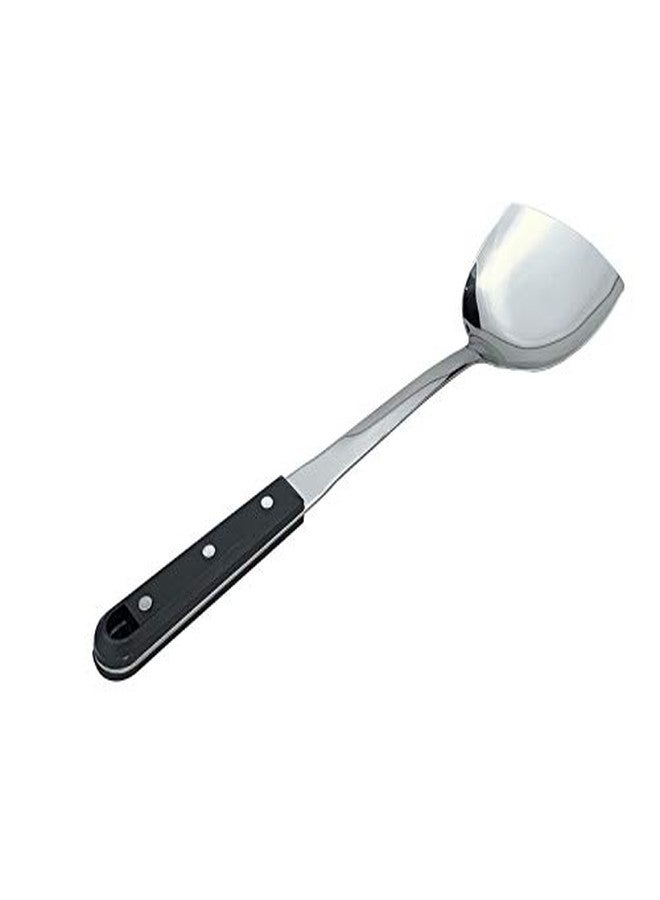 KPNG Store Stainless Steel Plastic Handle Kitchen Utensil Cooking Shovel Scoop Ladle Turner Wok Spatula - Image 2